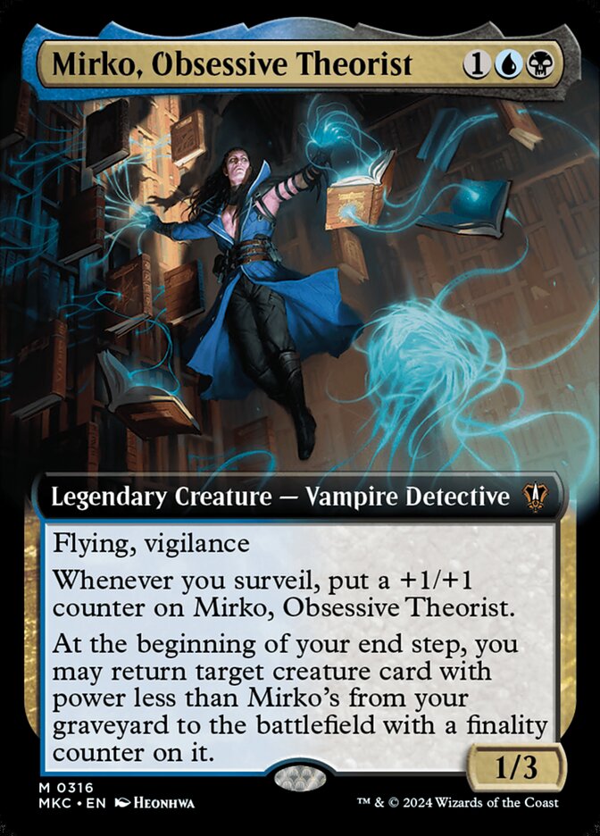 Mirko, Obsessive Theorist - Extended Art - Foil