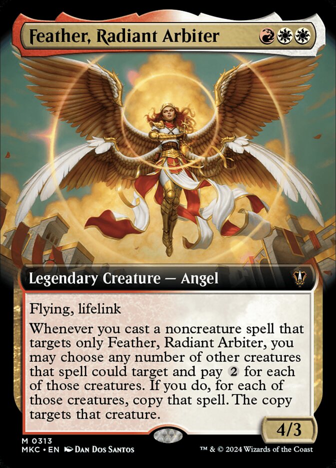 Feather, Radiant Arbiter - Extended Art - Foil