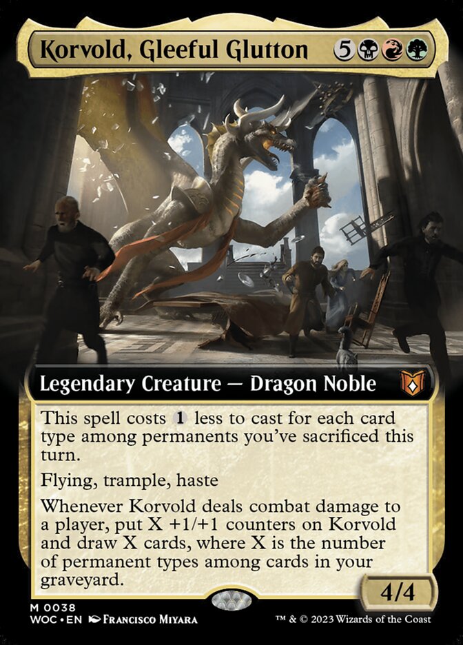 Korvold, Gleeful Glutton - Extended Art - Foil