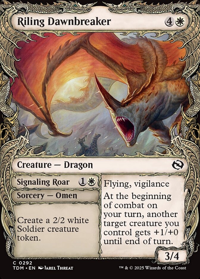 Riling Dawnbreaker // Signaling Roar - Showcase - Foil