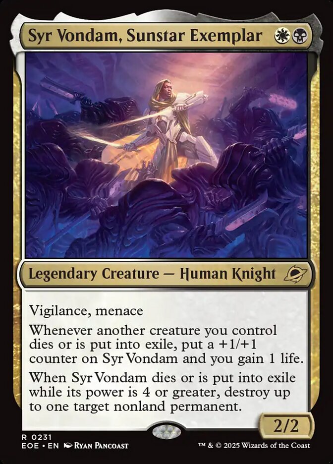 Syr Vondam, Sunstar Exemplar - Foil