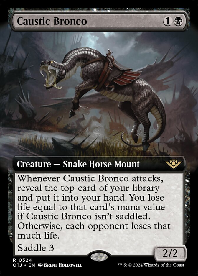Caustic Bronco - Extended Art - Foil