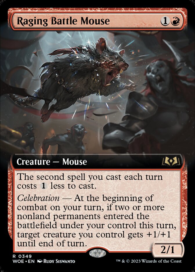 Raging Battle Mouse - Extended Art - Foil