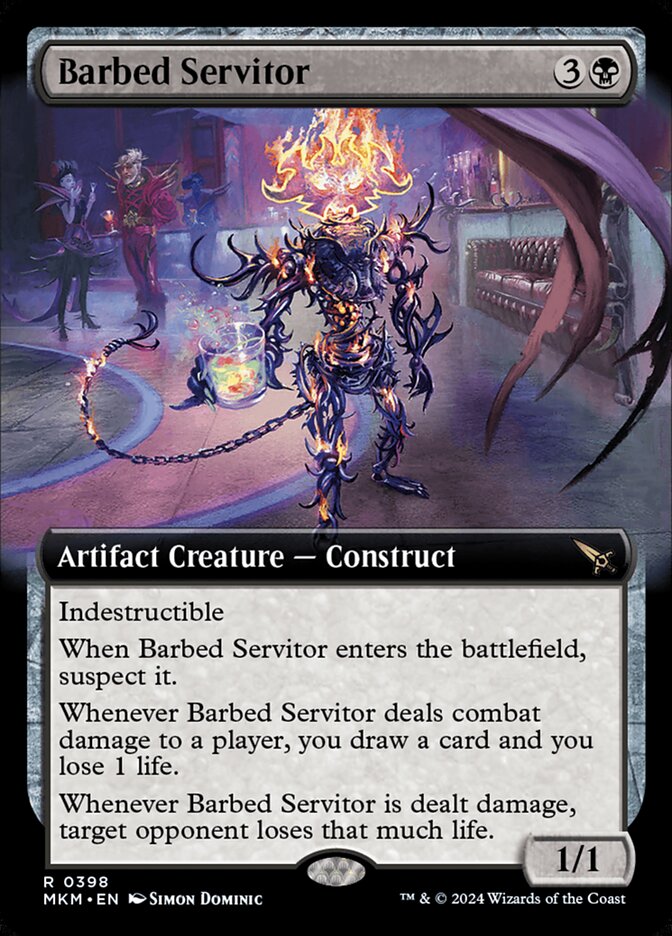 Barbed Servitor - Extended Art - Foil