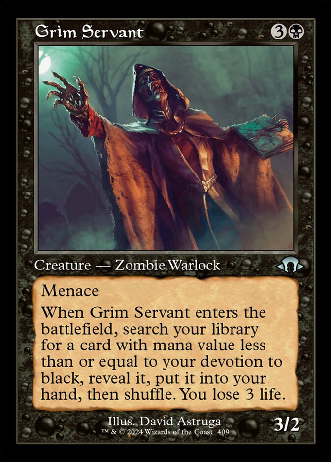Grim Servant - Retro Frame - Foil