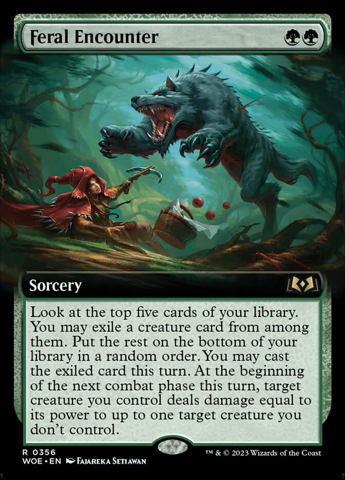 Feral Encounter - Extended Art - Foil