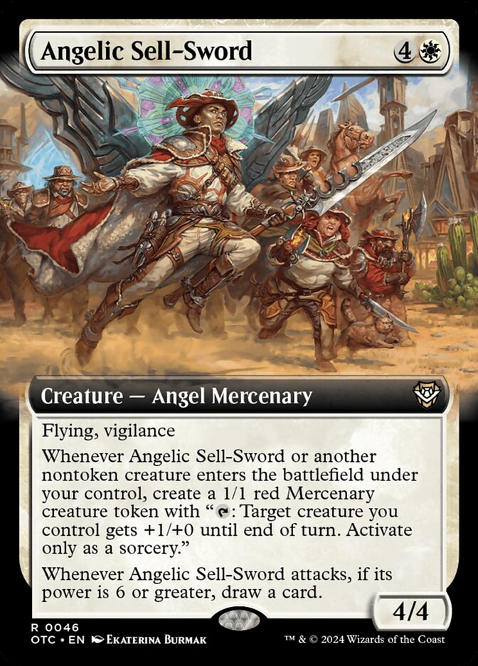 Angelic Sell-Sword - Extended Art - Foil