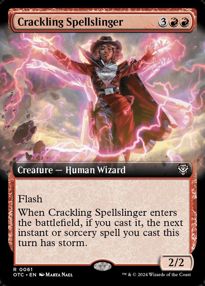 Crackling Spellslinger - Extended Art - Foil