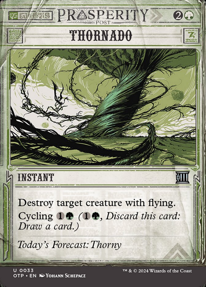 prosperity cards mtg Thornado - - Foil The Gathering MtG Outlaws of Thunder Junction