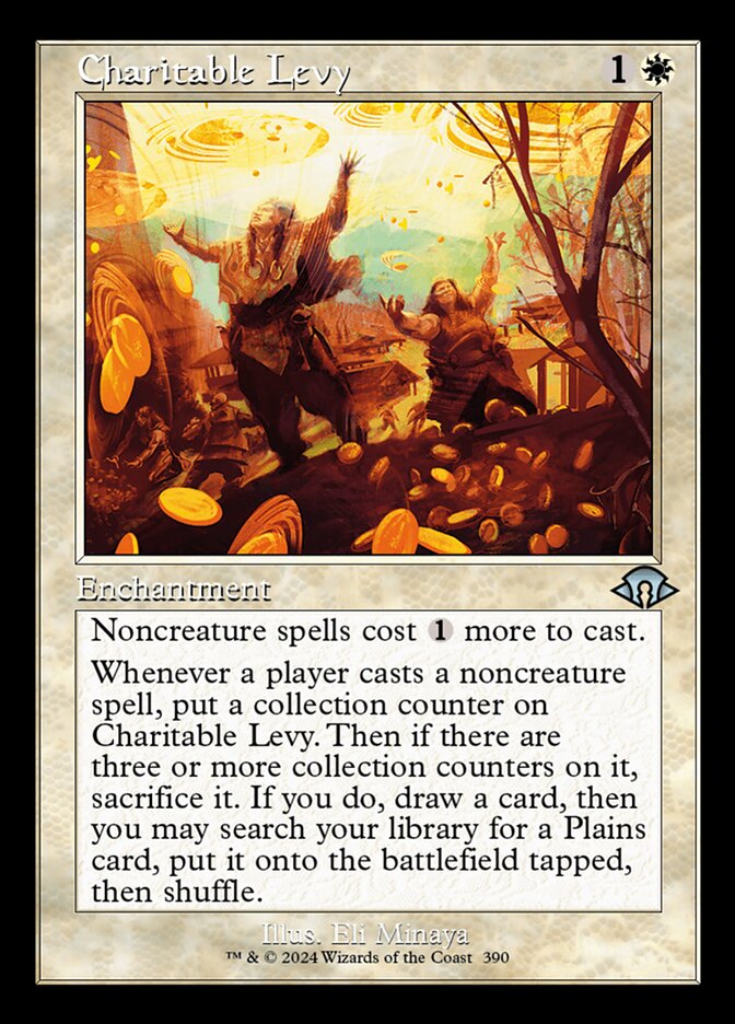 Charitable Levy - Retro Frame - Foil