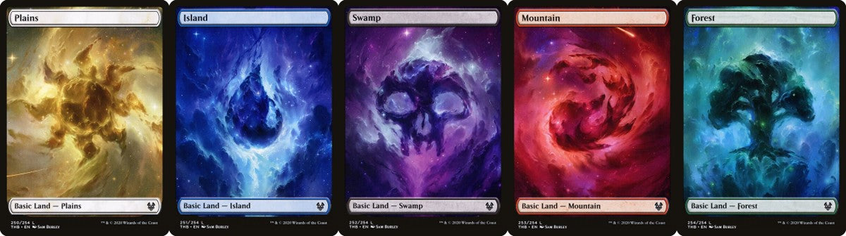Theros Beyond Death Full Art Land set (1 each of 5) - Full Art