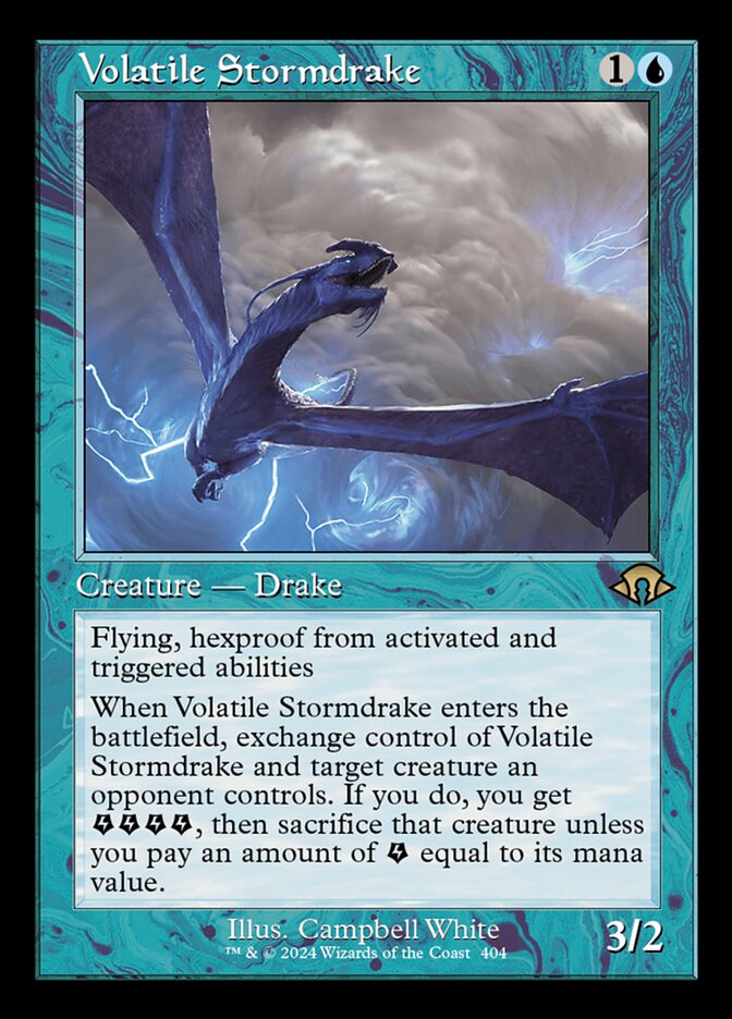 Volatile Stormdrake - Retro Frame - Foil