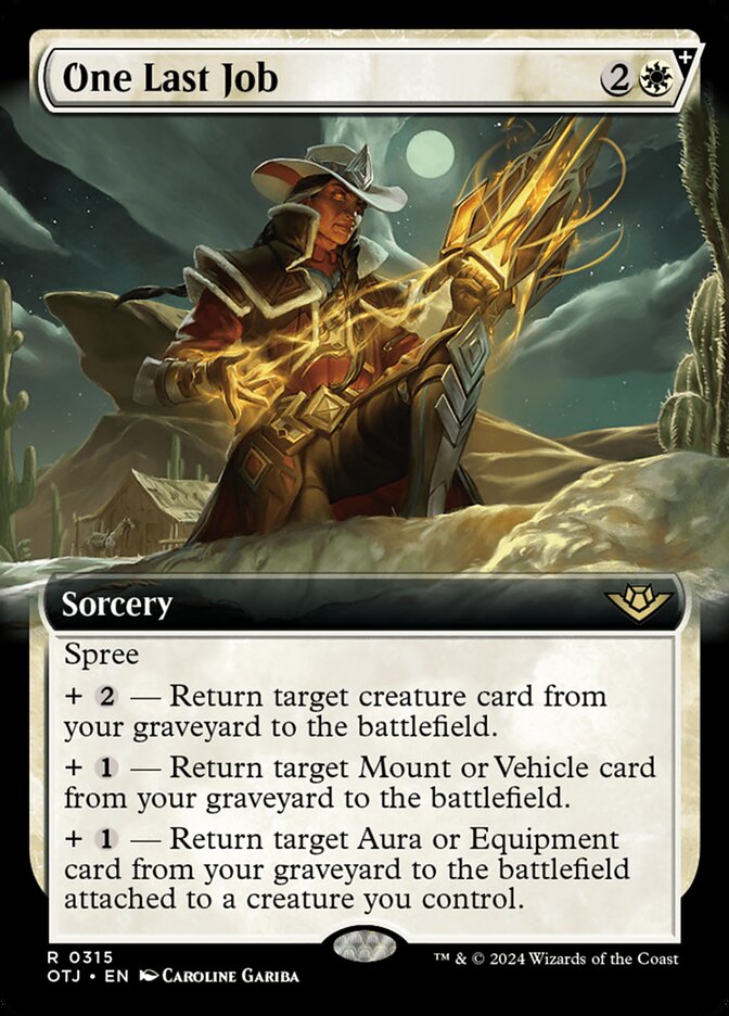 One Last Job - Extended Art - Foil