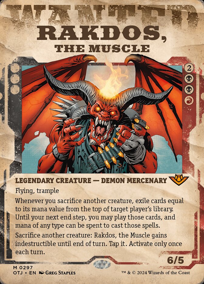 Rakdos, the Muscle - Wanted Poster - Foil