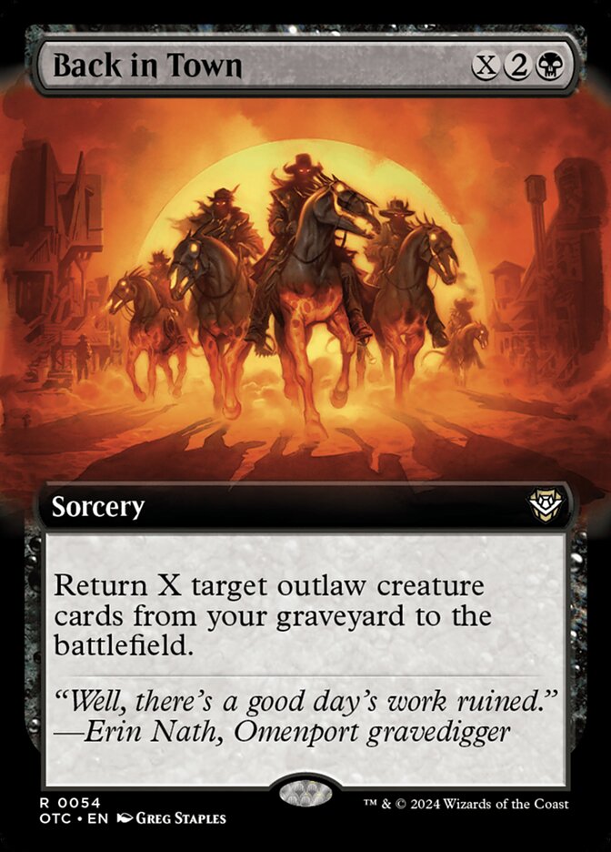 Back in Town - Extended Art - Foil