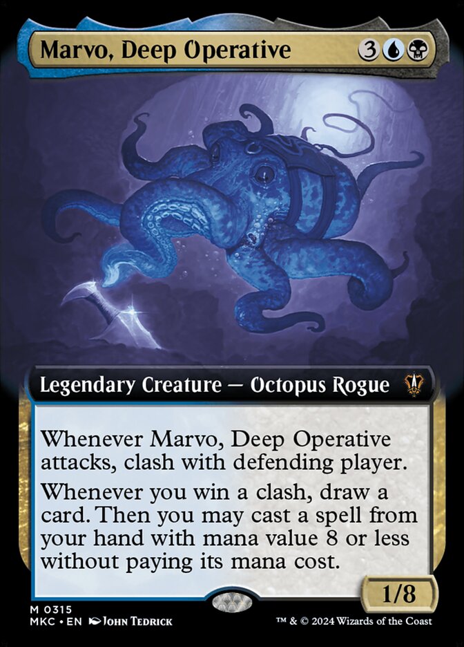 Marvo, Deep Operative - Extended Art - Foil