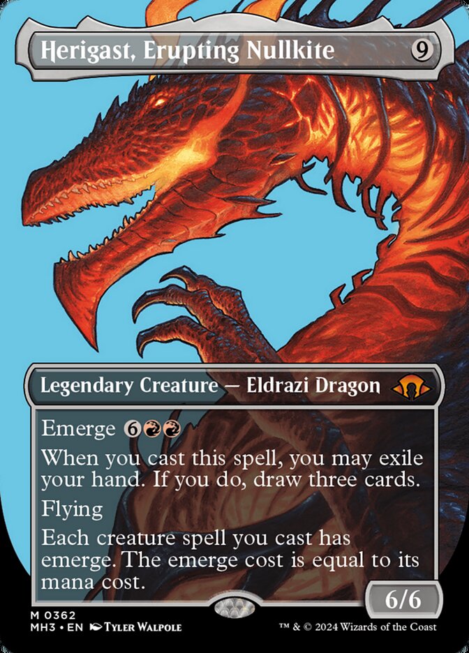 Herigast, Erupting Nullkite - Borderless - Foil