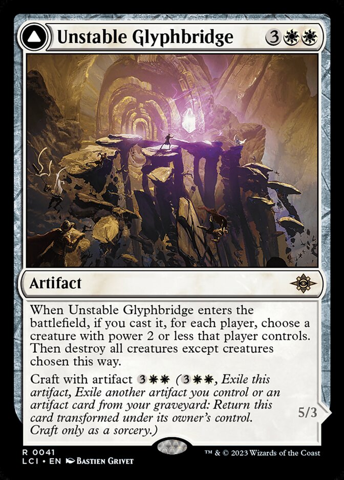 Unstable Glyphbridge // Sandswirl Wanderglyph - Foil