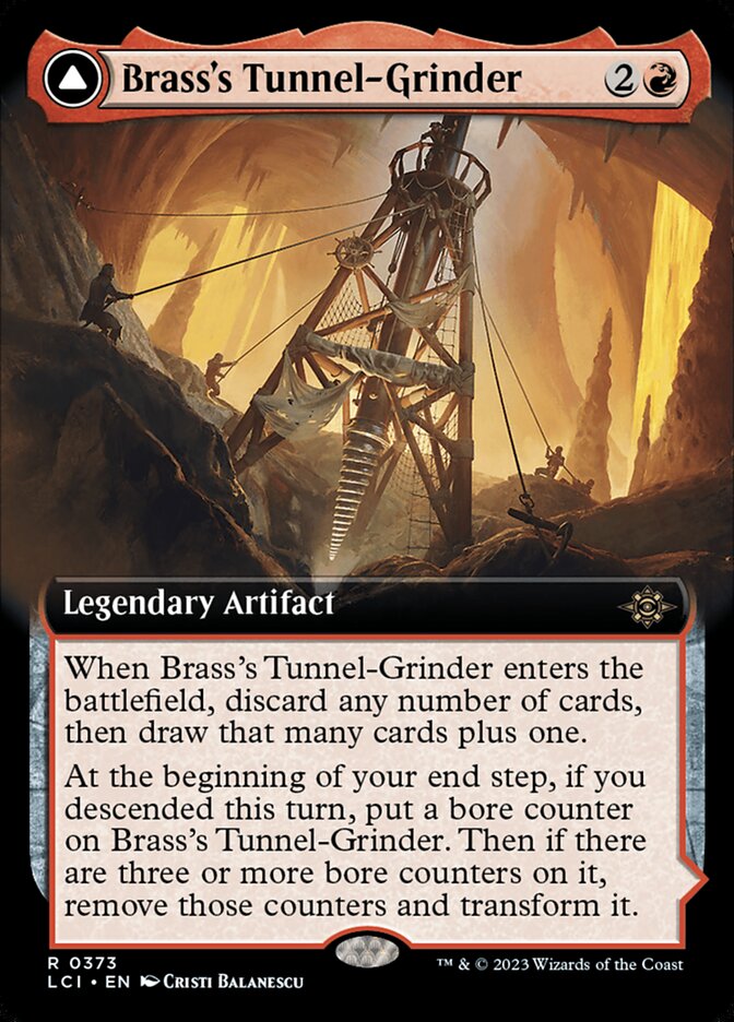 Brass's Tunnel-Grinder // Tecutlan, the Searing Rift - Extended Art