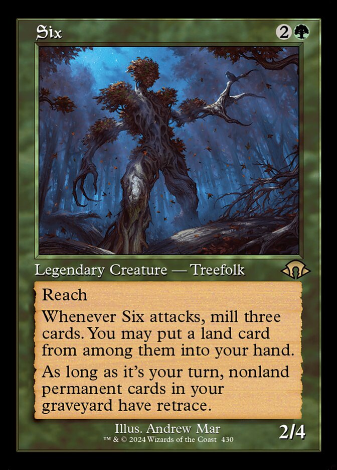Six - Retro Frame - Foil