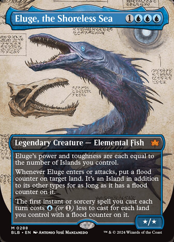 Eluge, the Shoreless Sea - Borderless - Foil