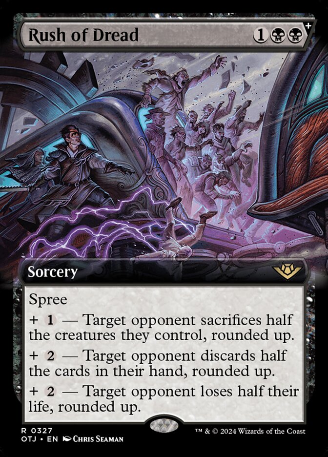 Rush of Dread - Extended Art - Foil