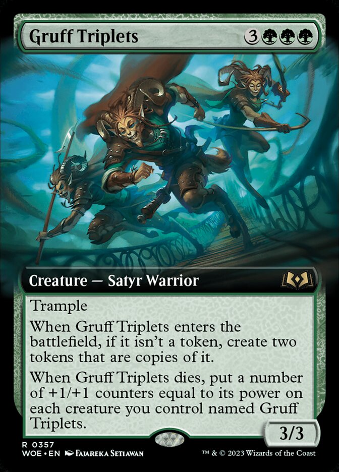 Gruff Triplets - Extended Art - Foil