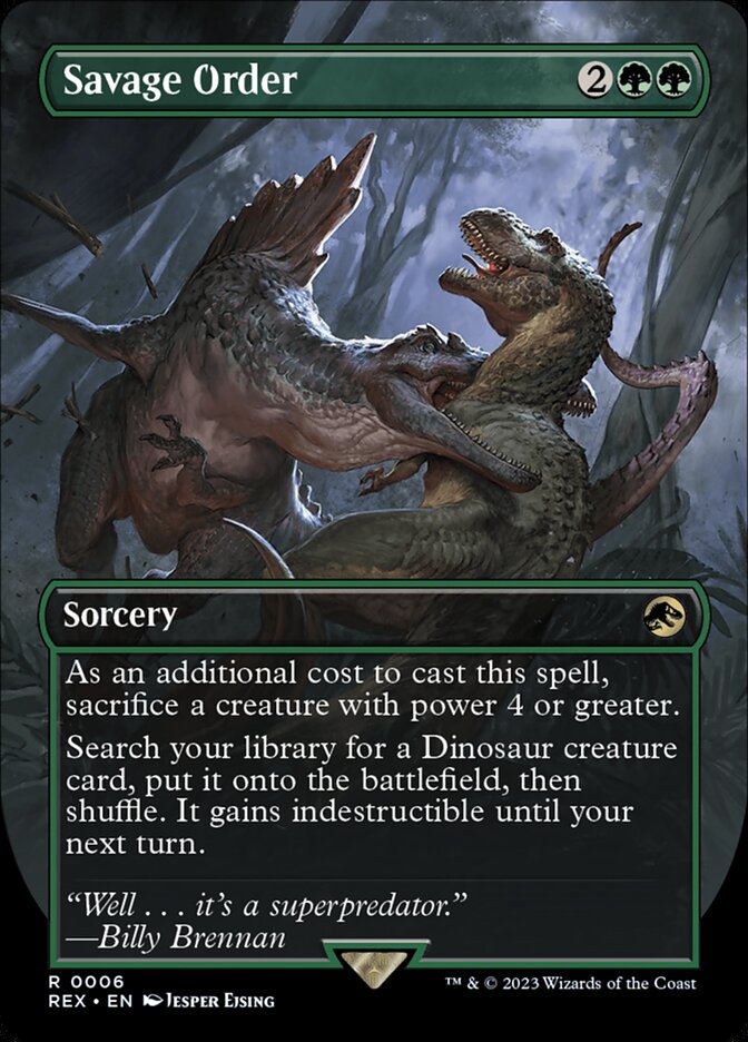 Savage Order - Borderless - Foil