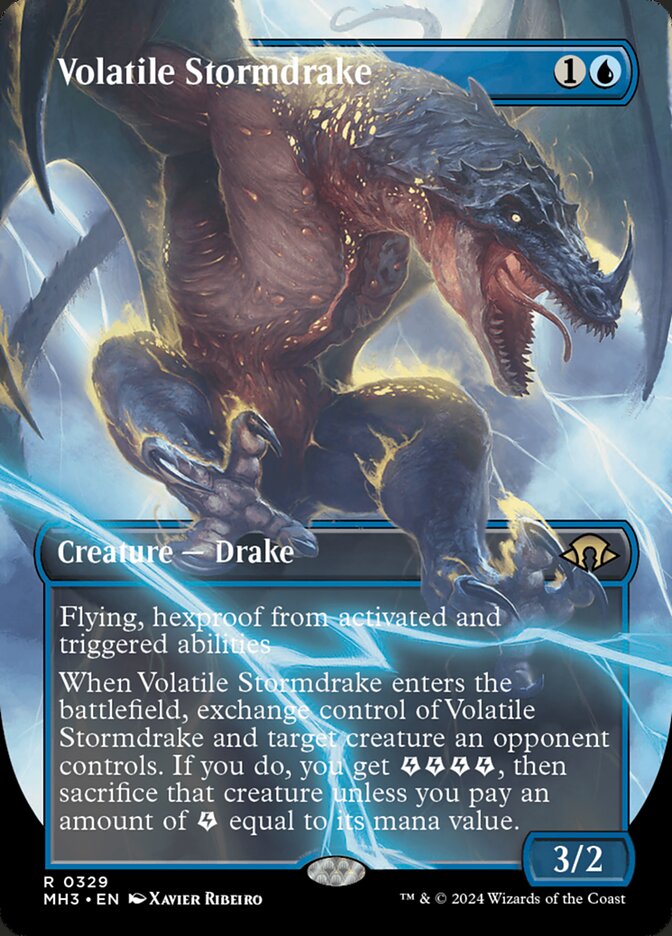 Volatile Stormdrake - Borderless - Foil