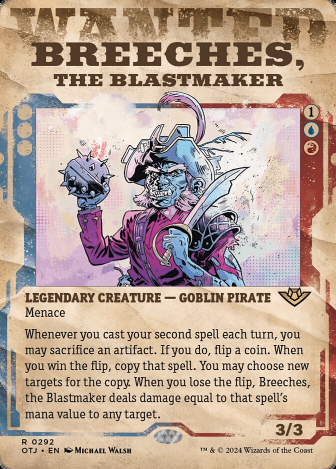 Breeches, the Blastmaker - Wanted Poster - Foil