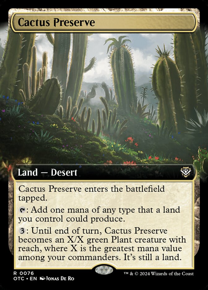 Cactus Preserve - Extended Art - Foil