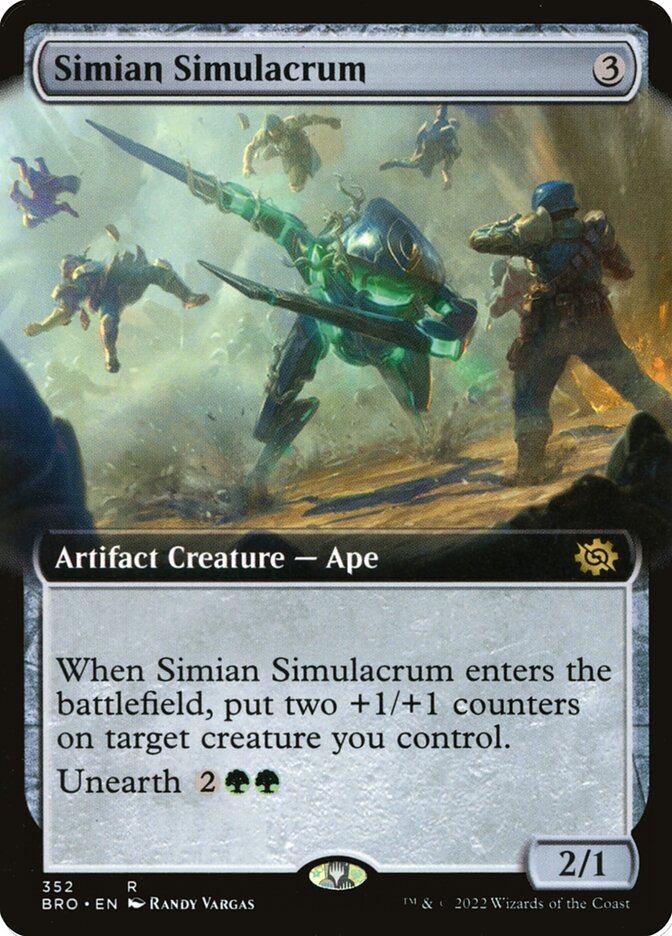 Simian Simulacrum - Extended Art - Foil