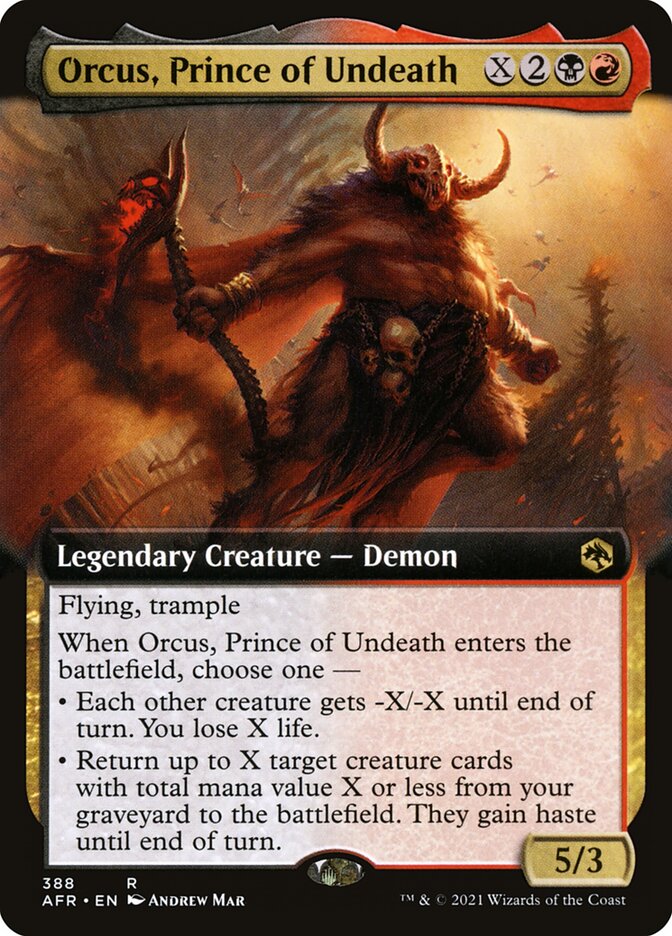 Orcus, Prince of Undeath - Extended Art - Foil