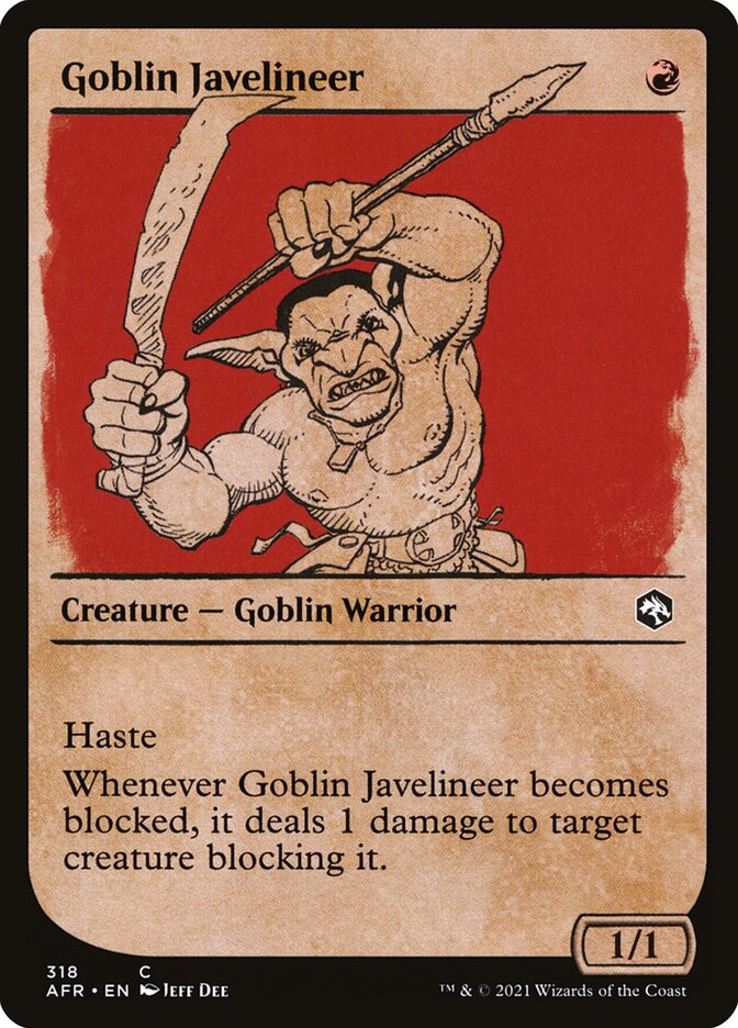 Goblin Javelineer - Showcase - Foil