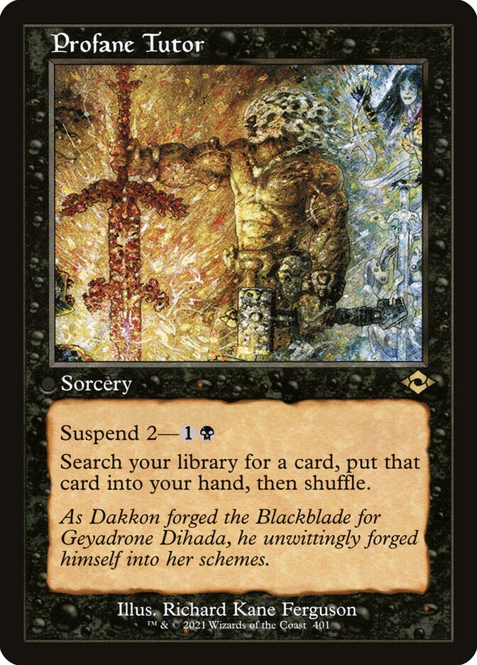 Profane Tutor - Retro Frame - Foil