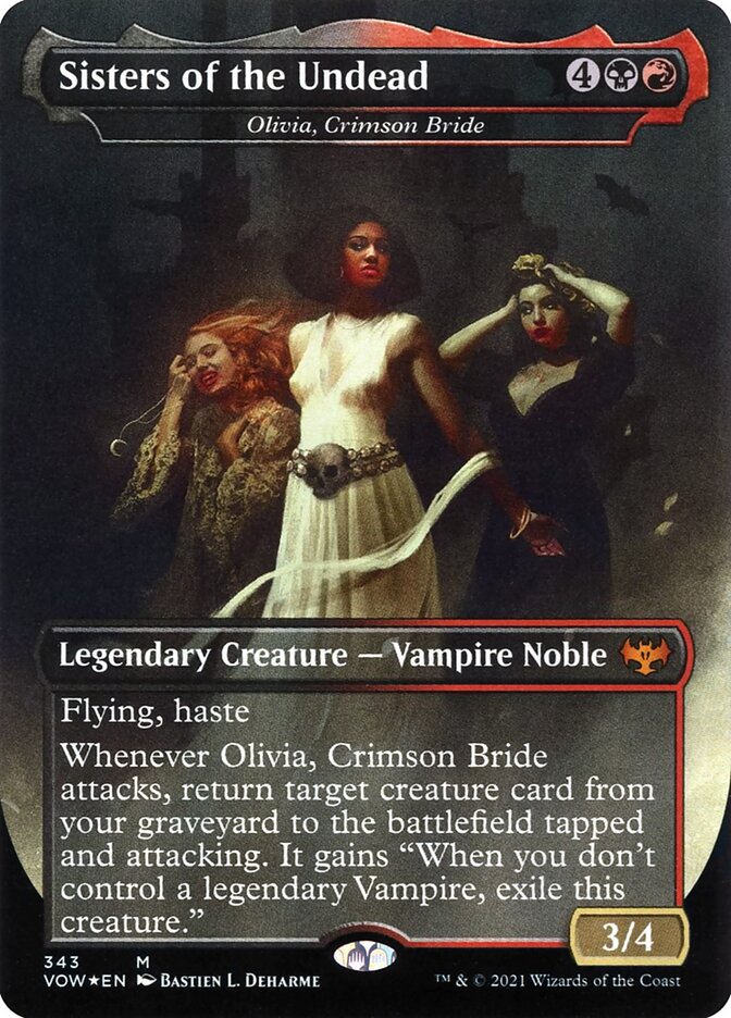 Sisters of the Undead (Olivia, Crimson Bride) - Borderless Dracula Series - Foil