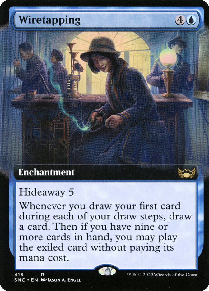 Wiretapping - Extended Art - Foil