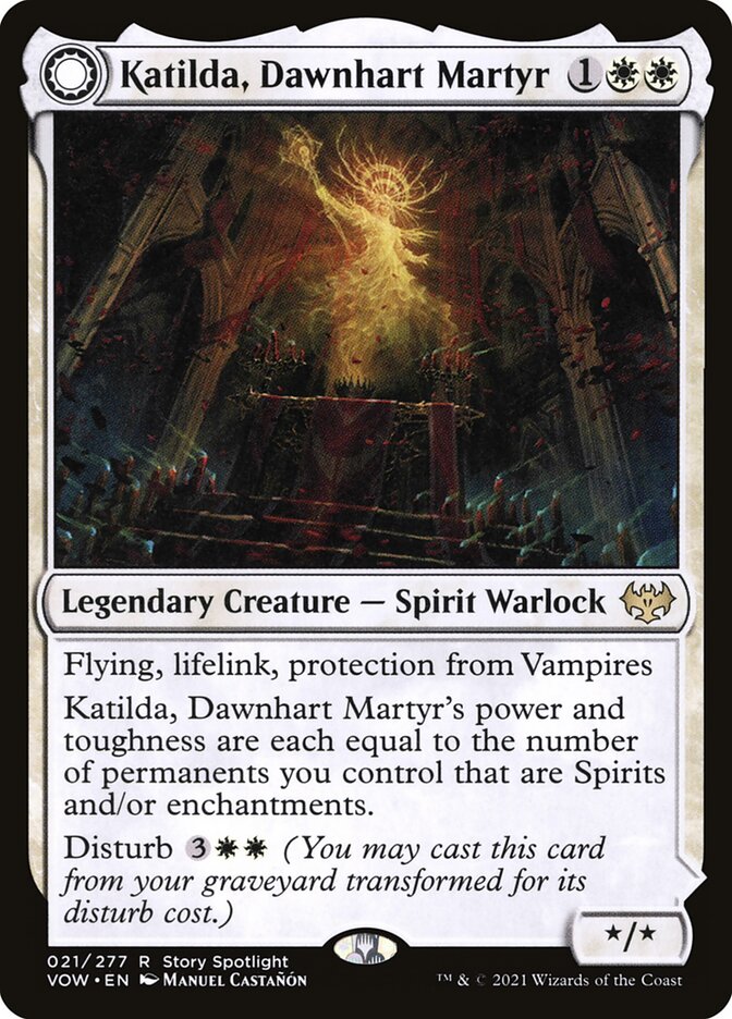 Katilda, Dawnhart Martyr // Katilda's Rising Dawn - Foil