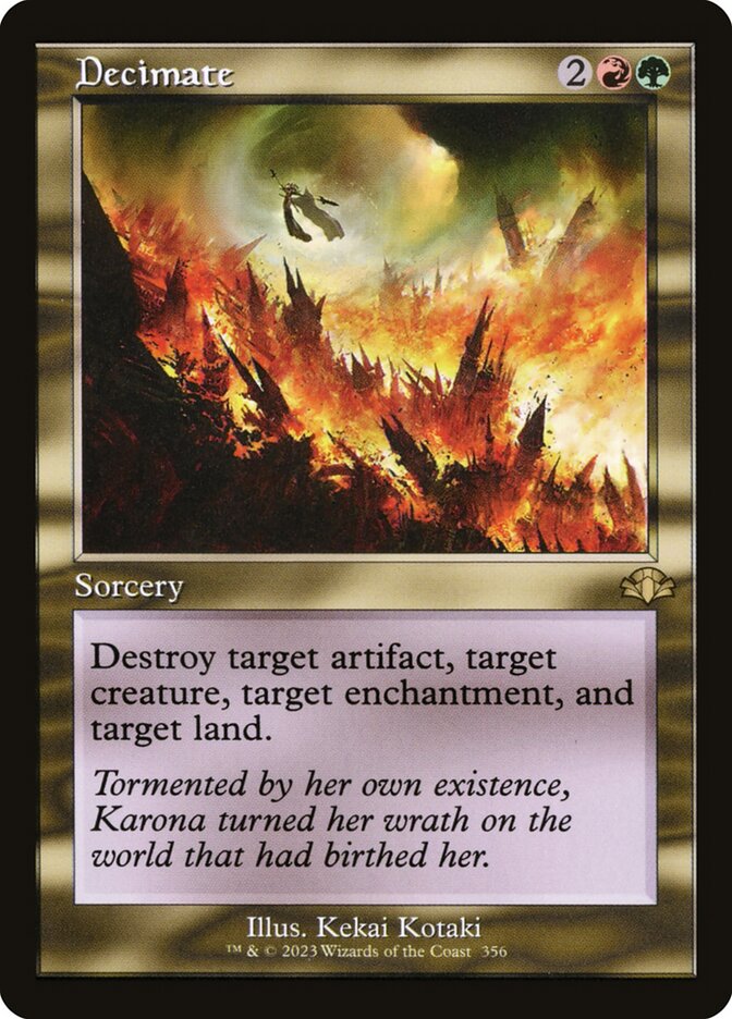 Decimate - Retro Frame - Foil
