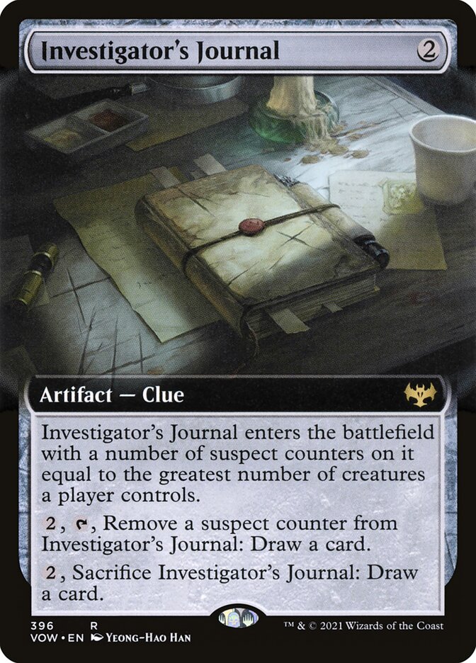 Investigator's Journal - Extended Art - Foil