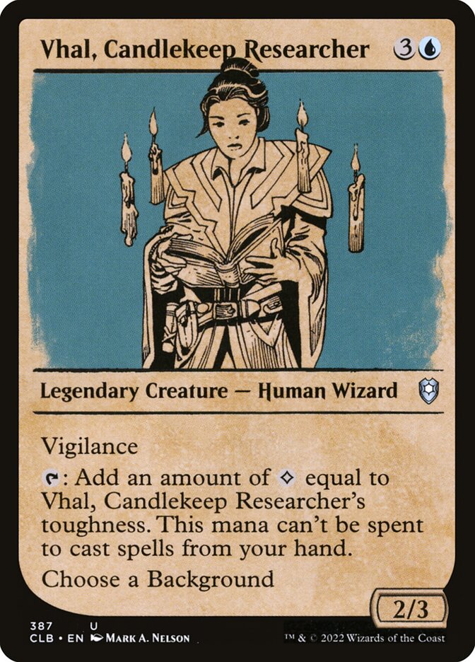 Vhal, Candlekeep Researcher - Showcase - Foil