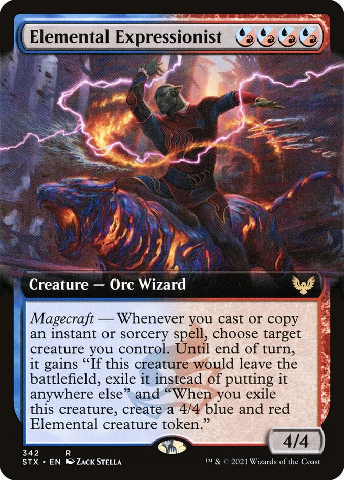 Elemental Expressionist - Extended Art - Foil
