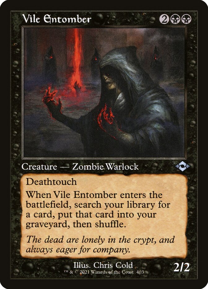 Vile Entomber - Retro Frame - Foil