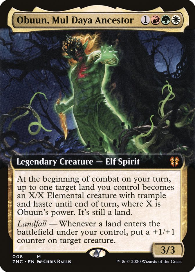 Obuun, Mul Daya Ancestor - Extended Art - Foil