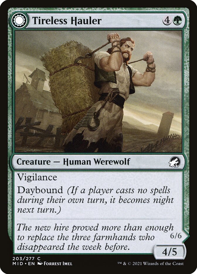 Tireless Hauler // Dire-Strain Brawler - Foil