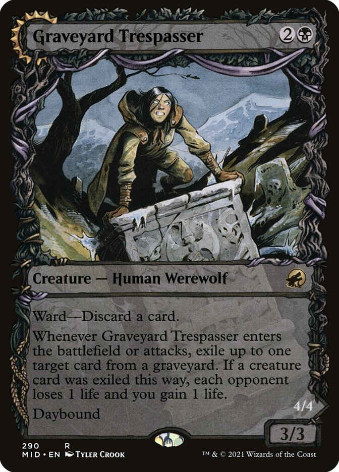 Graveyard Trespasser // Graveyard Glutton - Foil