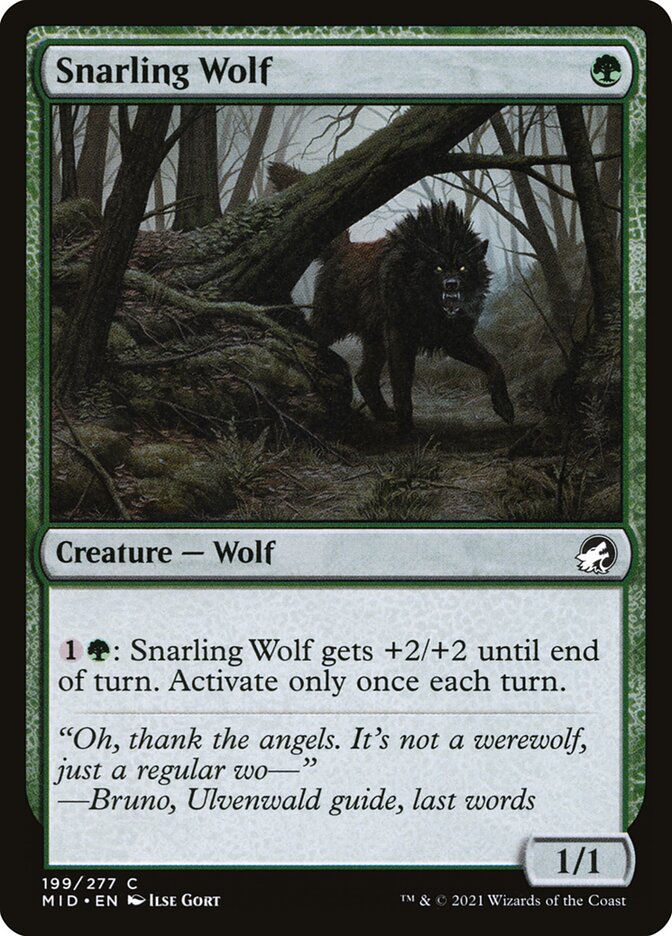 Snarling Wolf - Foil