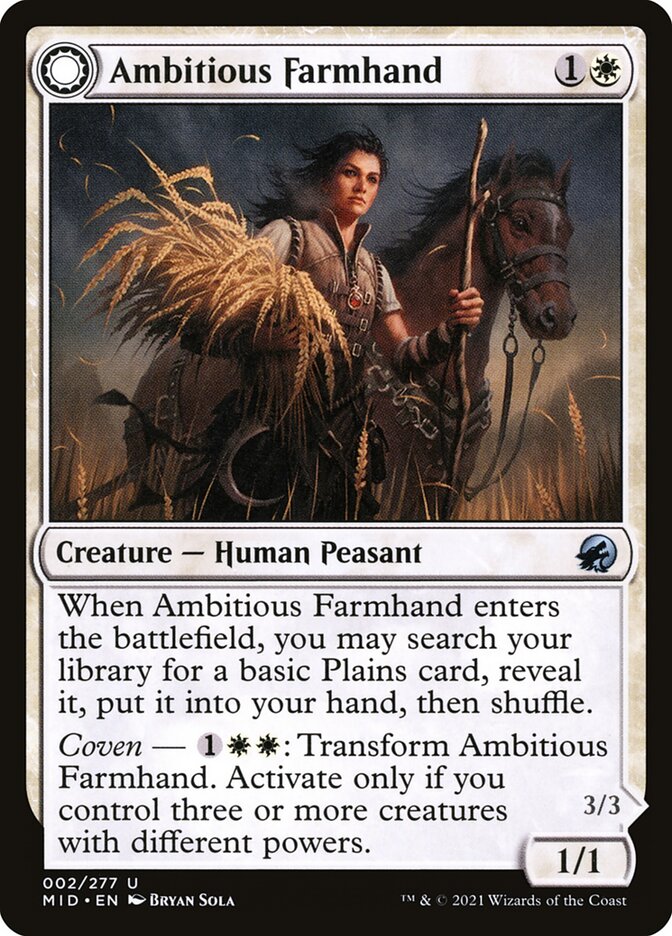 Ambitious Farmhand // Seasoned Cathar - Foil