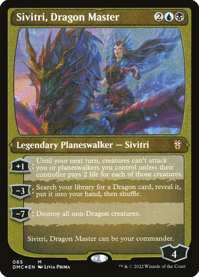 Sivitri, Dragon Master - Etched - Foil
