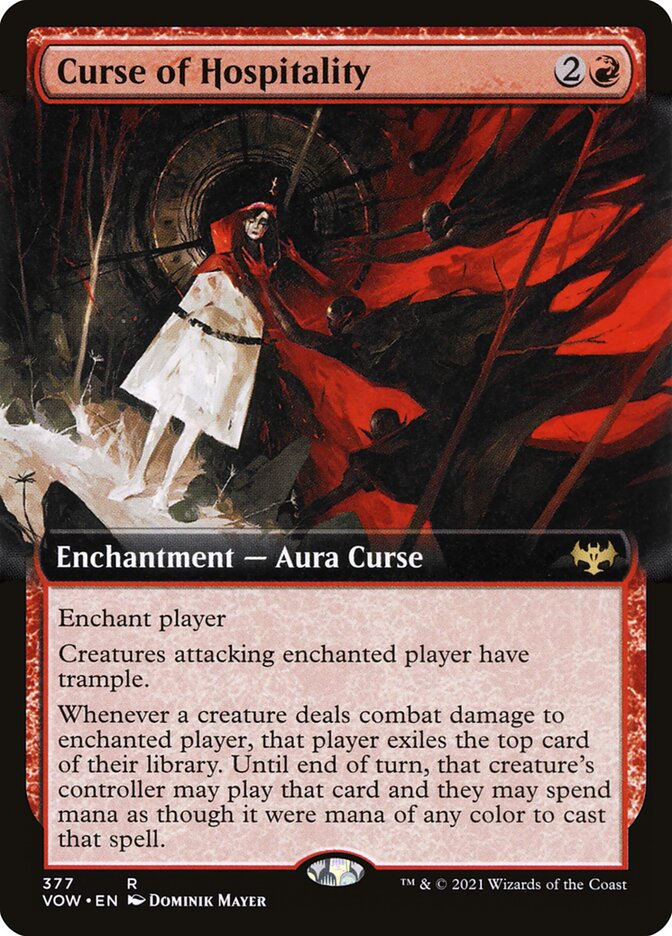 Curse of Hospitality - Extended Art - Foil